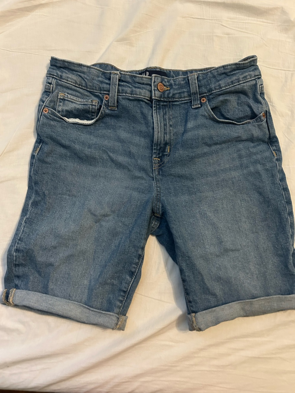 GAP Light Blue Denim Bermuda Shorts